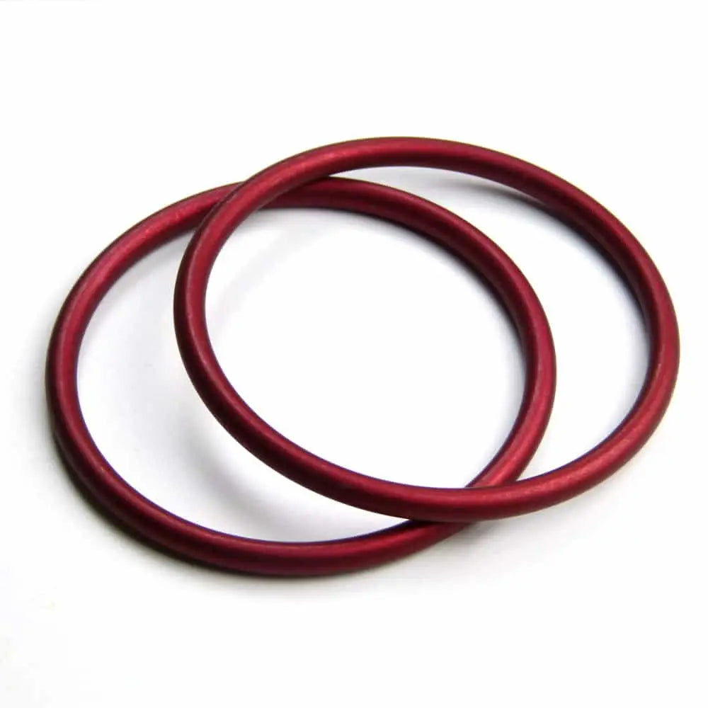 DIDYMOS Sling Rings, Pair Bronze - Woven Baby 63,5mm / Red   Accessories > Add ons > Sling Rings    #