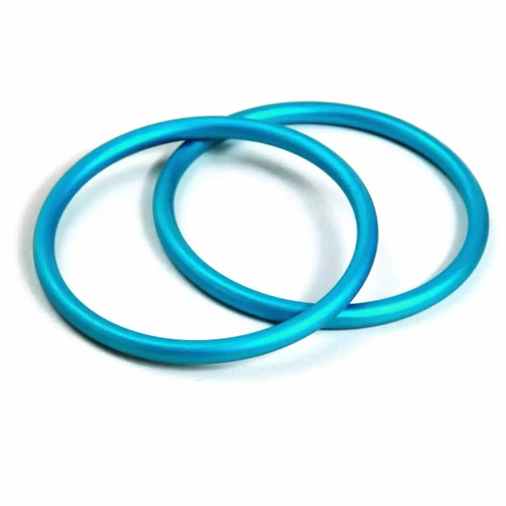 DIDYMOS Sling Rings, Pair Bronze - Woven Baby 75mm / Turquoise   Accessories > Add ons > Sling Rings    #
