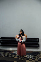LennyTwin Carrier, jacquard weave 100% cotton - WILD WINE - VINEYARD - Woven Baby Standard   lenny_twin    #