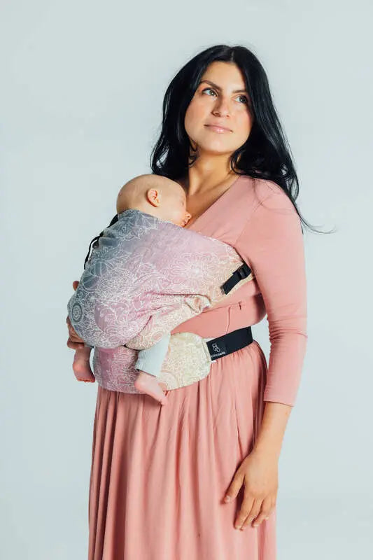 LennyHip Carrier (1/2 of LennyTwin Carrier), jacquard weave 100% cotton - WILD WINE - VINEYARD - Woven Baby Standard   lenny_hip    #