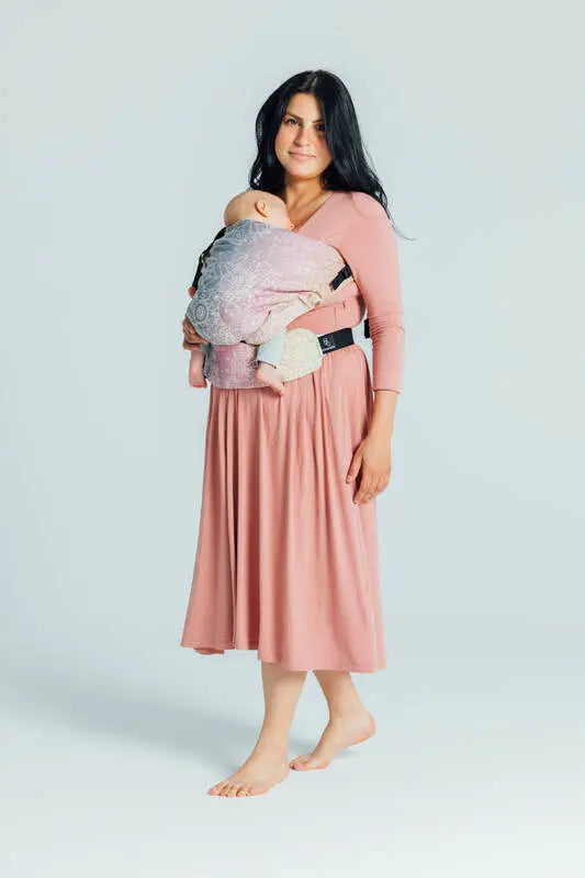 LennyHip Carrier (1/2 of LennyTwin Carrier), jacquard weave 100% cotton - WILD WINE - VINEYARD - Woven Baby Size - Standard   lenny_hip    #