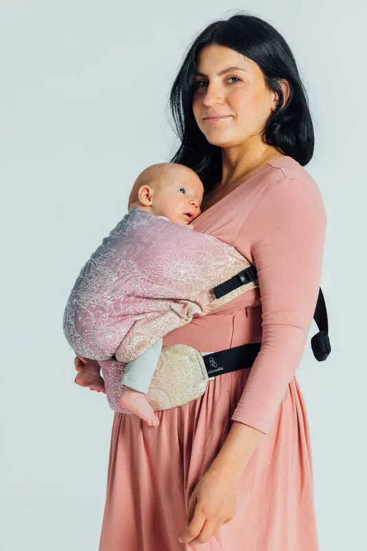 LennyHip Carrier (1/2 of LennyTwin Carrier), jacquard weave 100% cotton - WILD WINE - VINEYARD - Woven Baby Standard   lenny_hip    #