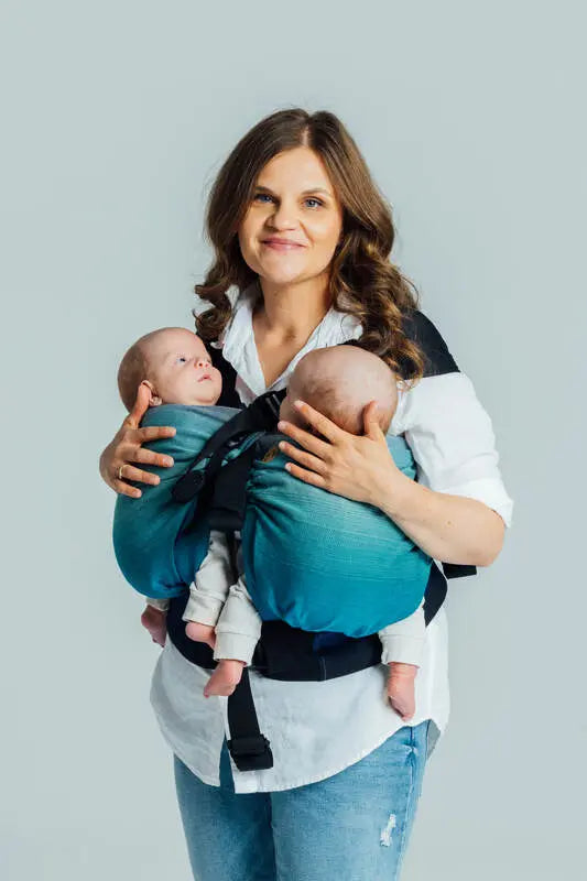 LennyTwin Carrier, broken-twill weave 100% cotton - AIRGLOW - Woven Baby Size - Standard   lenny_twin    #