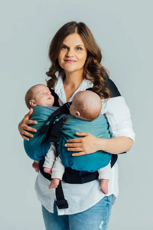 LennyTwin Carrier, broken-twill weave 100% cotton - AIRGLOW - Woven Baby Size - Standard   lenny_twin    #