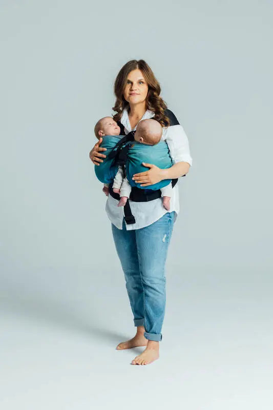 LennyTwin Carrier, broken-twill weave 100% cotton - AIRGLOW - Woven Baby Size - Standard   lenny_twin    #