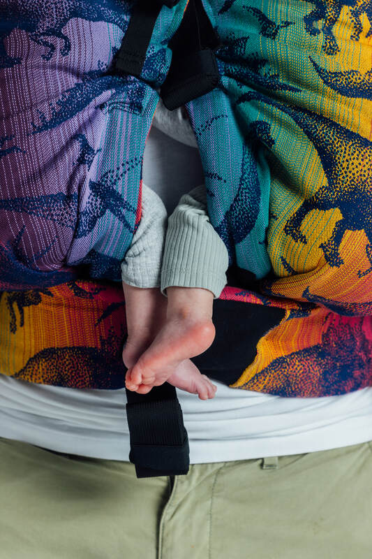 LennyTwin Carrier, jacquard weave 100% cotton - JURASSIC - NEW ERA - Woven Baby Standard   lenny_twin    #