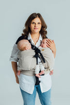LennyTwin Carrier, broken-twill weave 100% cotton - PEANUT BUTTER - Woven Baby Standard   lenny_twin    #
