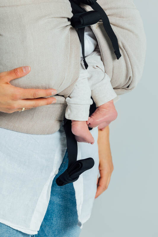 LennyTwin Carrier, broken-twill weave 100% cotton - PEANUT BUTTER - Woven Baby Standard   lenny_twin    #