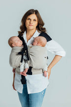 LennyTwin Carrier, broken-twill weave 100% cotton - PEANUT BUTTER - Woven Baby Standard   lenny_twin    #