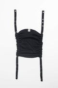 Baby carrier hood (100% cotton) -  LITTLE HERRINGBONE EBONY BLACK