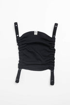 Carrier hood (100% cotton) -  LITTLE HERRINGBONE EBONY BLACK - Woven Baby Default Title   baby_carrier_hoods    #