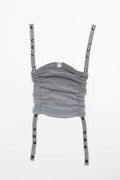 Baby carrier hood (100% cotton) - LITTLE HERRINGBONE OMBRE GREY
