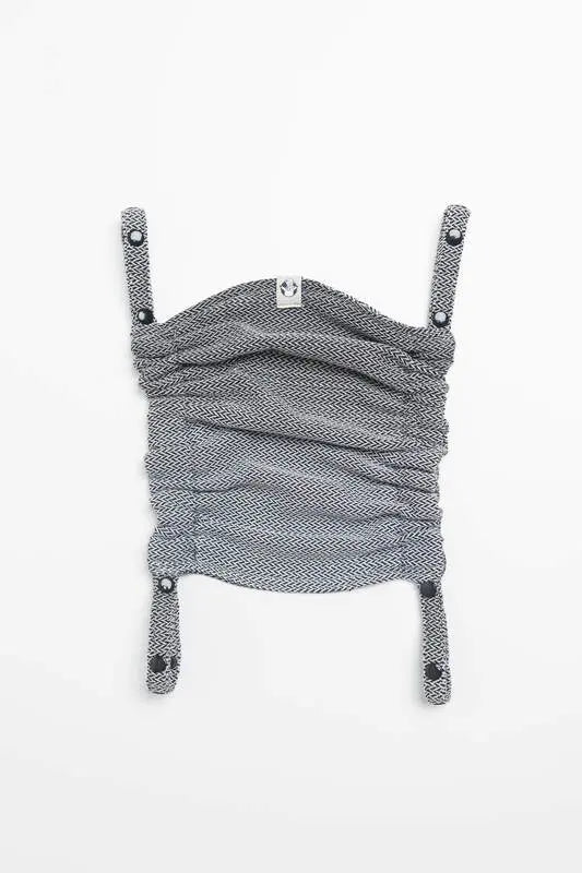 Baby carrier hood (100% cotton) - LITTLE HERRINGBONE OMBRE GREY - Woven Baby Title - Default Title   baby_carrier_hoods    #