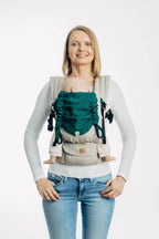 Carrier hood (100% cotton) - EMERALD - Woven Baby Default Title   baby_carrier_hoods    #