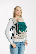 Carrier hood (100% cotton) - EMERALD - Woven Baby Default Title   baby_carrier_hoods    #