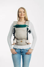 Carrier hood (100% cotton) - EMERALD - Woven Baby Default Title   baby_carrier_hoods    #