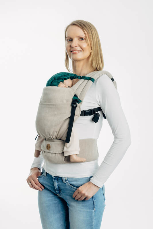 Carrier hood (100% cotton) - EMERALD - Woven Baby Default Title   baby_carrier_hoods    #