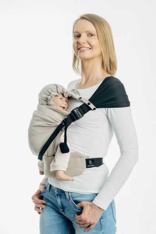 Baby carrier hood (100% cotton) - PEANUT BUTTER - Woven Baby Title - Default Title   baby_carrier_hoods    #