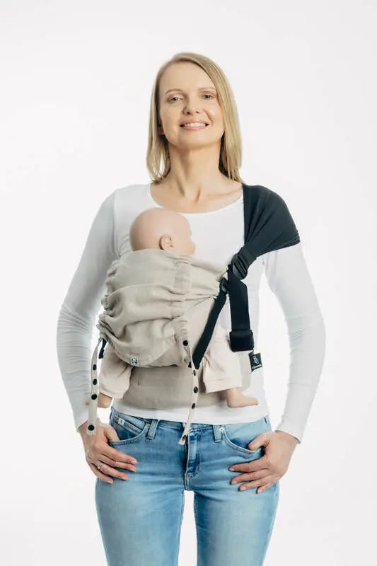 Baby carrier hood (100% cotton) - PEANUT BUTTER - Woven Baby Title - Default Title   baby_carrier_hoods    #