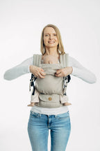 Carrier hood (100% cotton) - PEANUT BUTTER - Woven Baby Default Title   baby_carrier_hoods    #