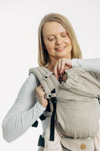 Carrier hood (100% cotton) - PEANUT BUTTER - Woven Baby Default Title   baby_carrier_hoods    #