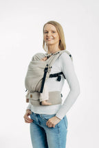 Carrier hood (100% cotton) - PEANUT BUTTER - Woven Baby Default Title   baby_carrier_hoods    #