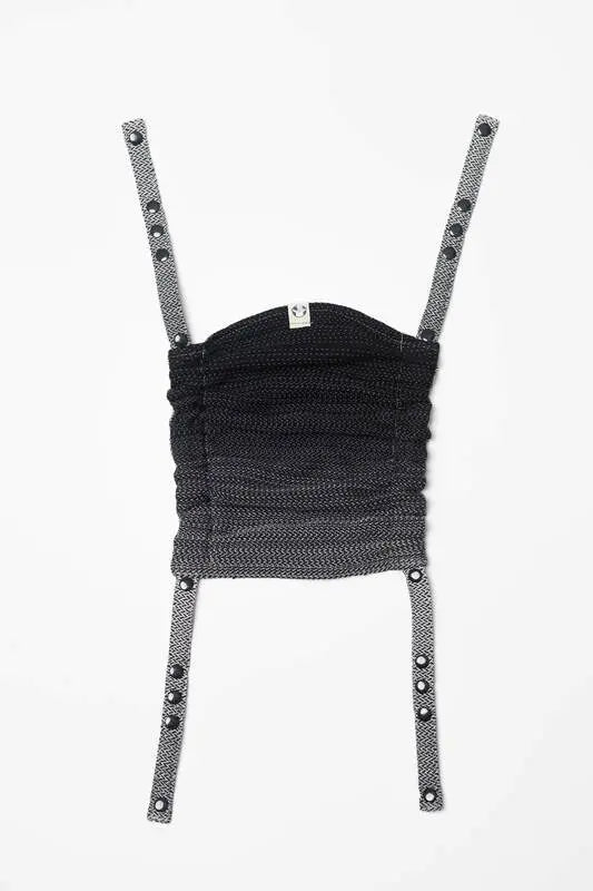 Baby carrier hood (100% cotton) - LITTLE HERRINGBONE OMBRE GREY - Woven Baby Title - Default Title   baby_carrier_hoods    #
