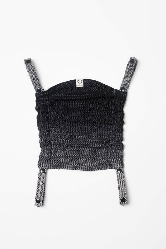 Carrier hood (100% cotton) - LITTLE HERRINGBONE OMBRE GREY - Woven Baby Default Title   baby_carrier_hoods    #