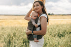 LennyLight Carrier, chevron weave, 100% linen - ARROW - WOOD - Woven Baby Standard   lenny_light    #