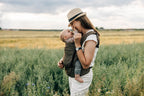 LennyLight Carrier, chevron weave, 100% linen - ARROW - WOOD - Woven Baby Standard   lenny_light    #