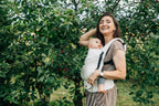 LennyLight Carrier, chevron weave, 100% linen - ARROW - WHISPER - Woven Baby Standard   lenny_light    #