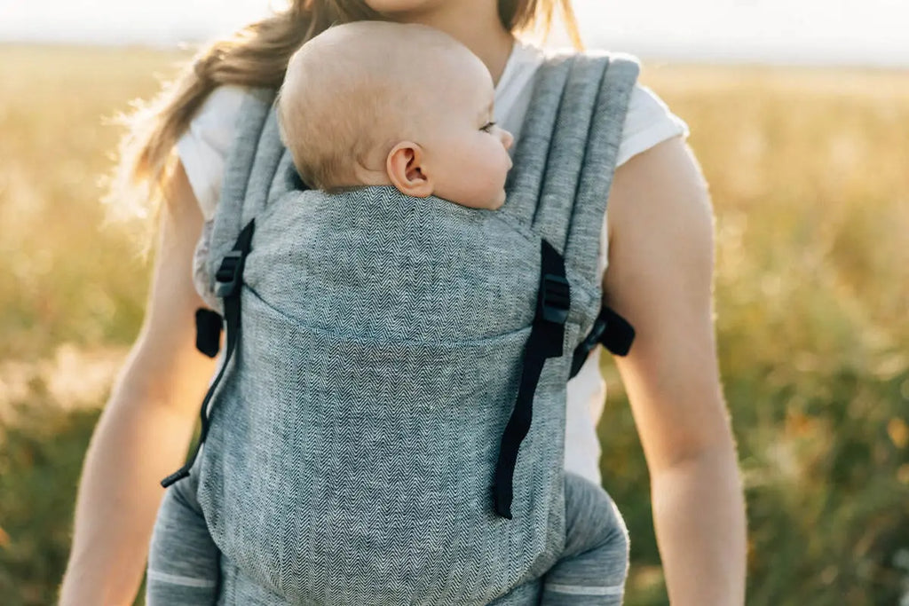 LennyLight Carrier, chevron weave, 100% linen - ARROW - WAVE - Woven Baby Standard   lenny_light    #