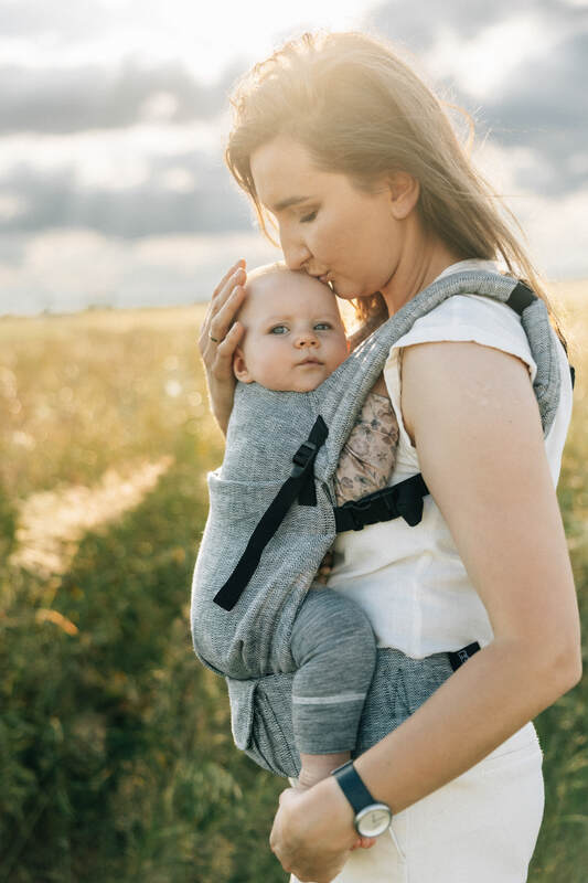 LennyLight Carrier, chevron weave, 100% linen - ARROW - WAVE - Woven Baby Size - Standard   lenny_light    #
