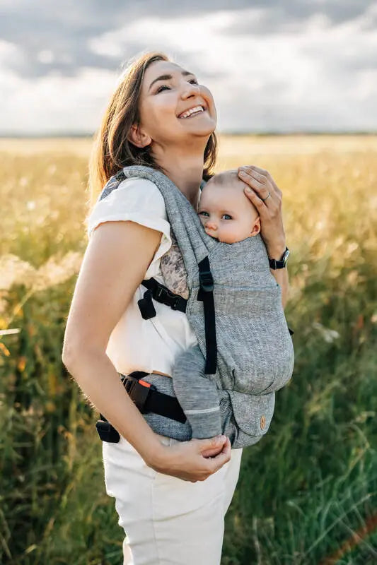 LennyLight Carrier, chevron weave, 100% linen - ARROW - WAVE - Woven Baby Standard   lenny_light    #