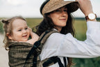 LennyPreschool Carrier, jacquard weave 100% linen - ARROW - WOOD - Woven Baby Preschool   lenny_preschool    #