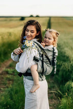 LennyPreschool Carrier, jacquard weave 100% linen - ARROW - WAVE - Woven Baby Preschool   lenny_preschool    #