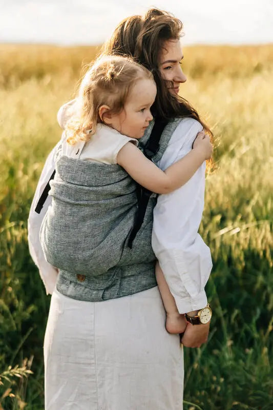 LennyPreschool Carrier, jacquard weave 100% linen - ARROW - WAVE - Woven Baby Preschool   lenny_preschool    #