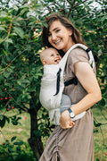 LennyLight Carrier, chevron weave, 100% linen - ARROW - WHISPER