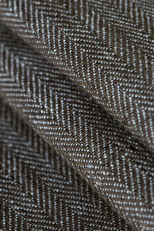 Baby Wrap, chevron weave (100% linen) - ARROW - WOOD (grade B) - Woven Baby S - 5   long_woven_wraps    #
