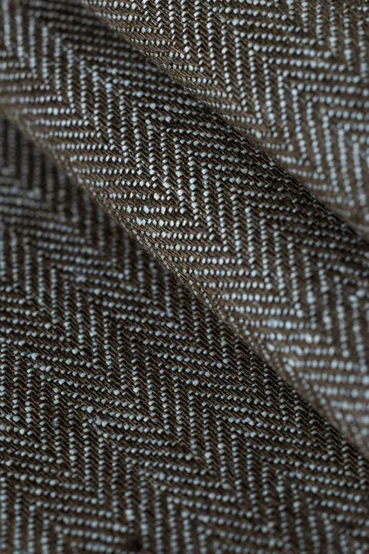 Ring Sling, Chevron Weave, with gathered shoulder (100% linen) - ARROW - WOOD - standard 1.8m - Woven Baby    ring_slings    #