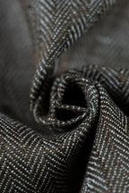 Baby Wrap, chevron weave (100% linen) - ARROW - WOOD - Woven Baby XS - 4   long_woven_wraps    #
