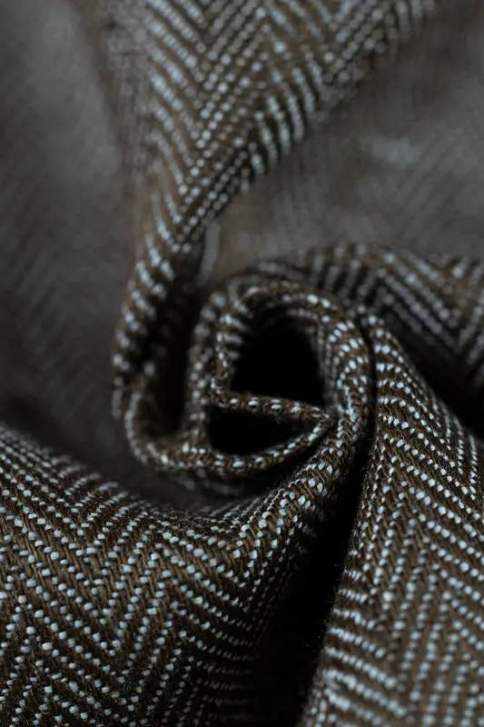 Baby Wrap, chevron weave (100% linen) - ARROW - WOOD - Woven Baby XS - 4   long_woven_wraps    #