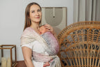 Baby Wrap, Jacquard Weave (100% cotton) - WILD WINE - VINEYARD - Woven Baby XS - 4   long_woven_wraps    #