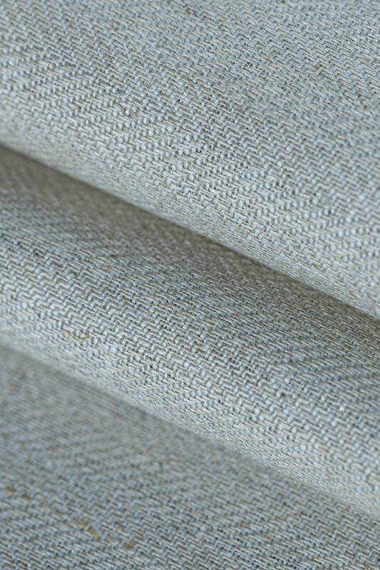 Baby Wrap, chevron weave (100% linen) - ARROW - WHISPER (grade B) - Woven Baby M - 6   long_woven_wraps    #