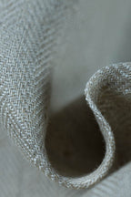Baby Wrap, chevron weave (100% linen) - ARROW - WHISPER (grade B) - Woven Baby M - 6   long_woven_wraps    #