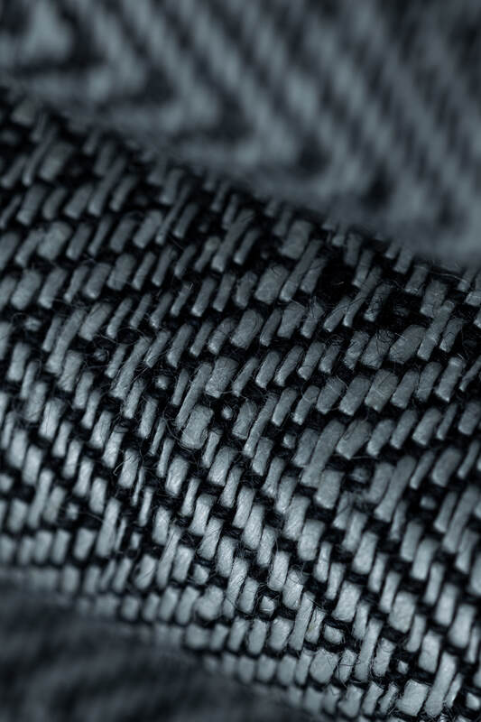 Baby Wrap, chevron weave (100% linen) - ARROW - WAVE (grade B) - Woven Baby Size - L   long_woven_wraps    #