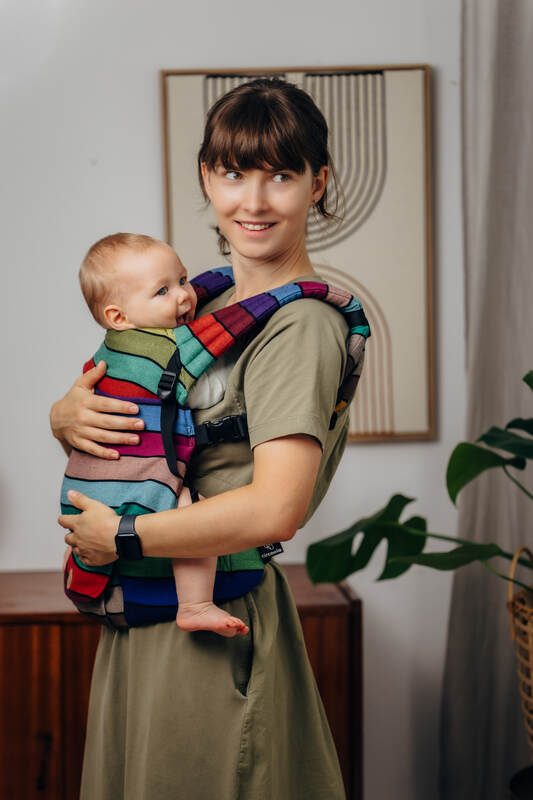 LennyLight Carrier, broken-twill weave 100% cotton - CAROUSEL OF COLORS