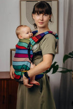 LennyLight Carrier, broken-twill weave 100% cotton - CAROUSEL OF COLORS - Woven Baby Standard   lenny_light    #
