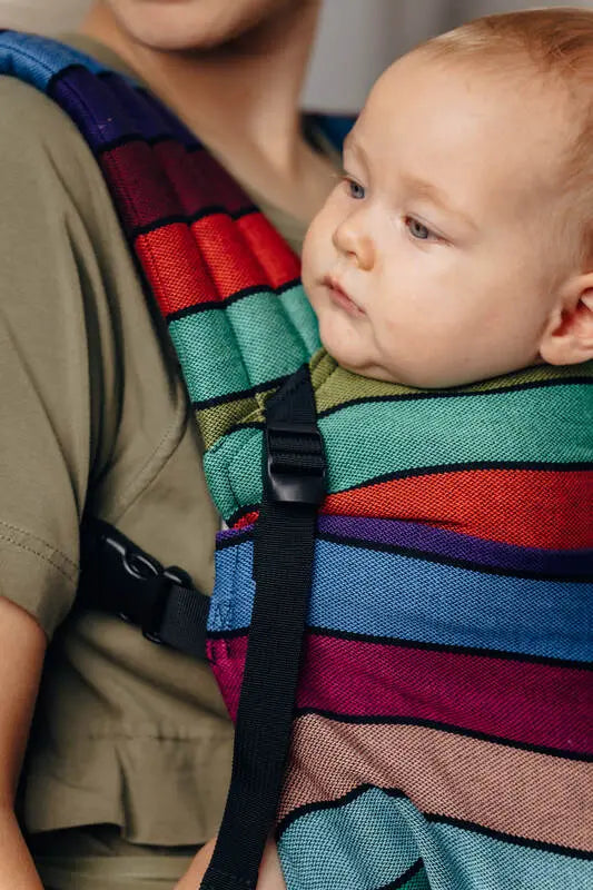 LennyLight Carrier, broken-twill weave 100% cotton - CAROUSEL OF COLORS - Woven Baby Standard   lenny_light    #