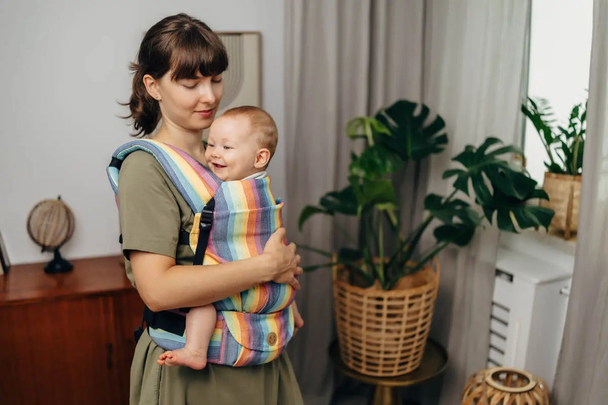 LennyLight Carrier, broken-twill weave 100% cotton - LUNA - Woven Baby Size - Standard   lenny_light    #